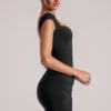 Robe Alva à encolure en cœur, couleur noire Robe Alva à encolure en cœur, couleur noire