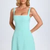Robe Aubrielle à bordures en dentelle, vert d’eau Robe Aubrielle à bordures en dentelle, vert d’eau