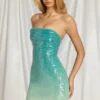 Robe bandeau Alessi en bleu dégradé Robe bandeau Alessi en bleu dégradé