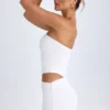 Robe bandeau à découpes Damia en blanc Robe bandeau à découpes Damia en blanc