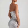 Robe bandeau ornée Aurora en blanc Robe bandeau ornée Aurora en blanc