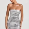 Robe bandeau ornée Aurora en blanc Robe bandeau ornée Aurora en blanc