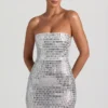 Robe bandeau ornée Aurora en blanc Robe bandeau ornée Aurora en blanc
