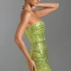 Robe bandeau ornée Aurora, vert poire Robe bandeau ornée Aurora, vert poire