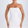 Robe bandeau à volants et découpes Misa, blanche Robe bandeau à volants et découpes Misa, blanche