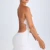 Robe bandeau à volants et découpes Misa, blanche Robe bandeau à volants et découpes Misa, blanche