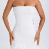 Robe bandeau à volants et découpes Misa, blanche Robe bandeau à volants et découpes Misa, blanche