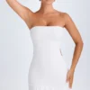 Robe bandeau à volants et découpes Misa, blanche Robe bandeau à volants et découpes Misa, blanche