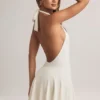 Robe Brooke en modal à dos nu et coupe trapèze, couleur blanche Robe Brooke en modal à dos nu et coupe trapèze, couleur blanche