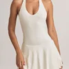 Robe Brooke en modal à dos nu et coupe trapèze, couleur blanche Robe Brooke en modal à dos nu et coupe trapèze, couleur blanche