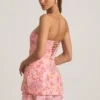 Robe bustier corsetée à ornements Eliseille, rose Robe bustier corsetée à ornements Eliseille, rose