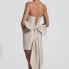 Robe bustier en satin avec nœud Viviana, couleur ivoire Robe bustier en satin avec nœud Viviana, couleur ivoire