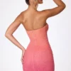 Robe bustier ornée Basel en dégradé rouge et orange Robe bustier ornée Basel en dégradé rouge et orange