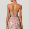 Robe convertible à lacets Galia ornée, rose floral Robe convertible à lacets Galia ornée, rose floral