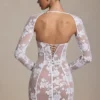 Robe corset Andreia à détails en dentelle, blanche Robe corset Andreia à détails en dentelle, blanche