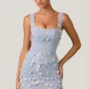 Robe corset à appliqués Briar en bleu ciel Robe corset à appliqués Briar en bleu ciel