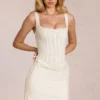 Robe corset en dentelle Aralyn, couleur ivoire Robe corset en dentelle Aralyn, couleur ivoire