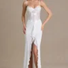 Robe corset en dentelle ornée Beatrix Premium, blanche Robe corset en dentelle ornée Beatrix Premium, blanche