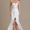 Robe corset en dentelle ornée Beatrix Premium, blanche Robe corset en dentelle ornée Beatrix Premium, blanche