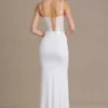 Robe corset en dentelle ornée Beatrix Premium, blanche Robe corset en dentelle ornée Beatrix Premium, blanche