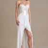 Robe corset en dentelle ornée Beatrix Premium, blanche Robe corset en dentelle ornée Beatrix Premium, blanche