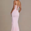 Robe corset en dentelle ornée Beatrix Premium, couleur rose pâle Robe corset en dentelle ornée Beatrix Premium, couleur rose pâle