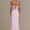 Robe corset en dentelle ornée Beatrix Premium, couleur rose pâle Robe corset en dentelle ornée Beatrix Premium, couleur rose pâle