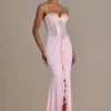 Robe corset en dentelle ornée Beatrix Premium, couleur rose pâle Robe corset en dentelle ornée Beatrix Premium, couleur rose pâle