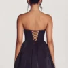 Robe corset en tulle Emeline, couleur noir de jais Robe corset en tulle Emeline, couleur noir de jais