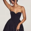 Robe corset en tulle Emeline, couleur noir de jais Robe corset en tulle Emeline, couleur noir de jais