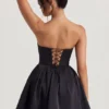 Robe corset en tulle Emeline, couleur noir de jais Robe corset en tulle Emeline, couleur noir de jais