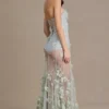 Robe corset en tulle ornée Estella, vert sauge Robe corset en tulle ornée Estella, vert sauge