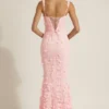 Robe corset à encolure dégagée et appliqués décoratifs Vasanta, rose Robe corset à encolure dégagée et appliqués décoratifs Vasanta, rose