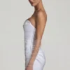 Robe corset froncée Tirza en blanc Robe corset froncée Tirza en blanc