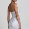Robe corset froncée Tirza en blanc Robe corset froncée Tirza en blanc