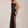 Robe corset à lacets Norah Bandeau en noir Robe corset à lacets Norah Bandeau en noir