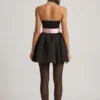 Robe corset Norina à nœud, en noir Robe corset Norina à nœud, en noir
