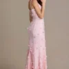 Robe corset ornée Aurelia en rose pâle Robe corset ornée Aurelia en rose pâle