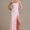 Robe corset ornée Aurelia en rose pâle Robe corset ornée Aurelia en rose pâle