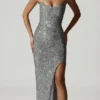 Robe corset ornée Jasella en argent Robe corset ornée Jasella en argent