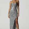 Robe corset ornée Jasella en argent Robe corset ornée Jasella en argent