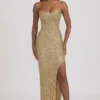 Robe corset ornée Jasella en doré Robe corset ornée Jasella en doré