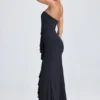 Robe corset à volants et bandeau Tallullah en noir Robe corset à volants et bandeau Tallullah en noir