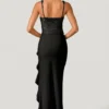 Robe corset à volants et ornements Robina, en noir Robe corset à volants et ornements Robina, en noir