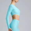 Robe courte asymétrique à découpes métalliques Zanab, bleu glacier Robe courte asymétrique à découpes métalliques Zanab, bleu glacier