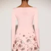 Robe courte asymétrique Lumiki à appliqués décorés, couleur rose Robe courte asymétrique Lumiki à appliqués décorés, couleur rose