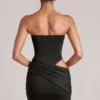 Robe courte bandeau Veda en noir Robe courte bandeau Veda en noir