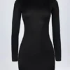 Robe courte dos nu en jersey moulant Luanni, couleur noire Robe courte dos nu en jersey moulant Luanni, couleur noire