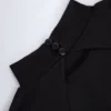 Robe courte dos nu en jersey moulant Luanni, couleur noire Robe courte dos nu en jersey moulant Luanni, couleur noire