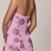 Robe courte dos nu Galene ornée de paillettes, rose pâle Robe courte dos nu Galene ornée de paillettes, rose pâle